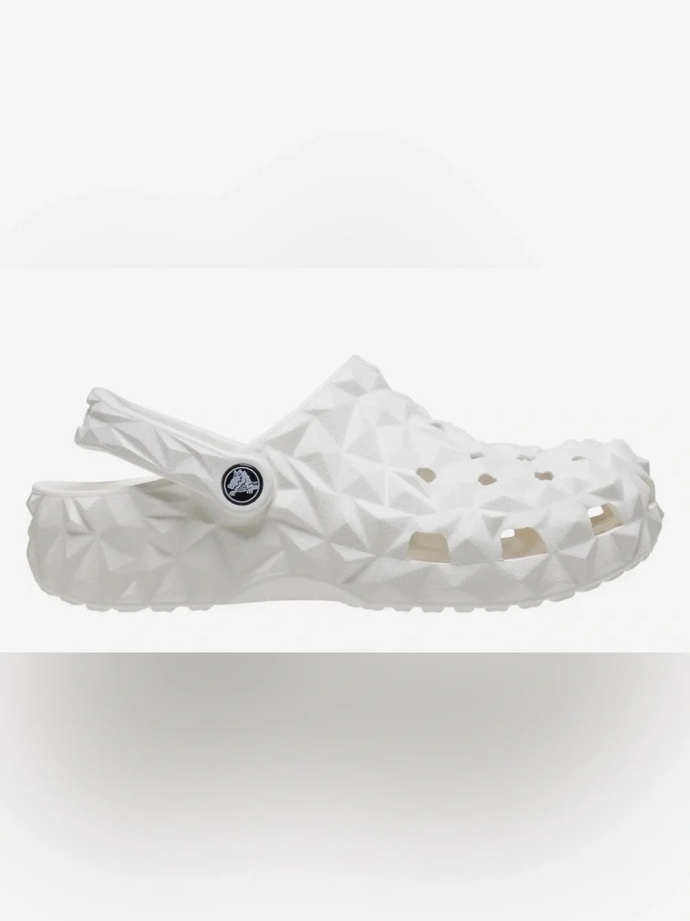 Crocs Classic Men’s Geometric White Slip-On Clogs!!(Men 12)